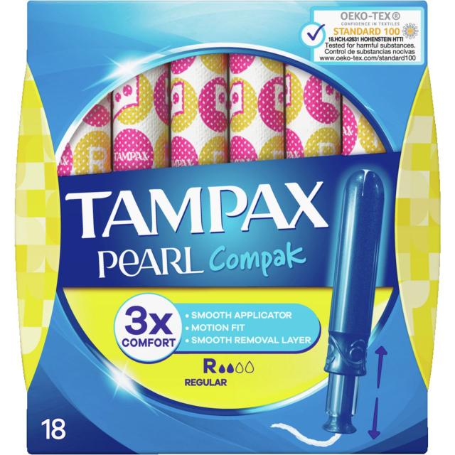 Tampax Pearl Compak Regular 18 pcs.