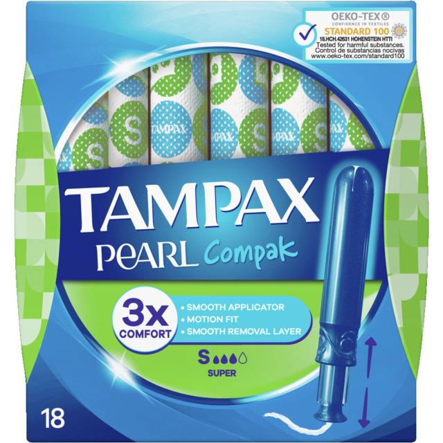 Tampax Pearl Compak Super 18 pcs.