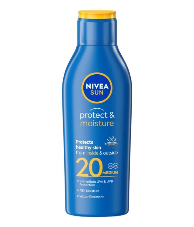 NIVEA SUN protect & moisture SPF 20 lotion 200ml