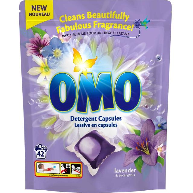 OMO Detergent Capsules lavender & eucalyptus 42 pcs.