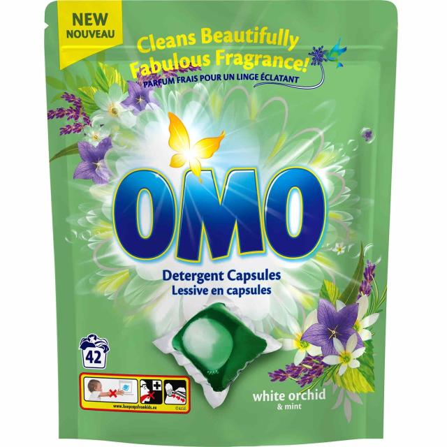 OMO Detergent Capsules white orchid & mint 42 pcs.