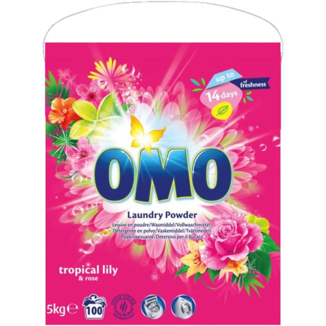 OMO Laundry Powder tropical lily & rose 5kg