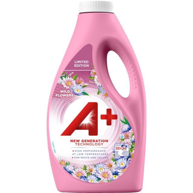 A+ Wild Flower Liquid Detergent 1,6l Limited Edition