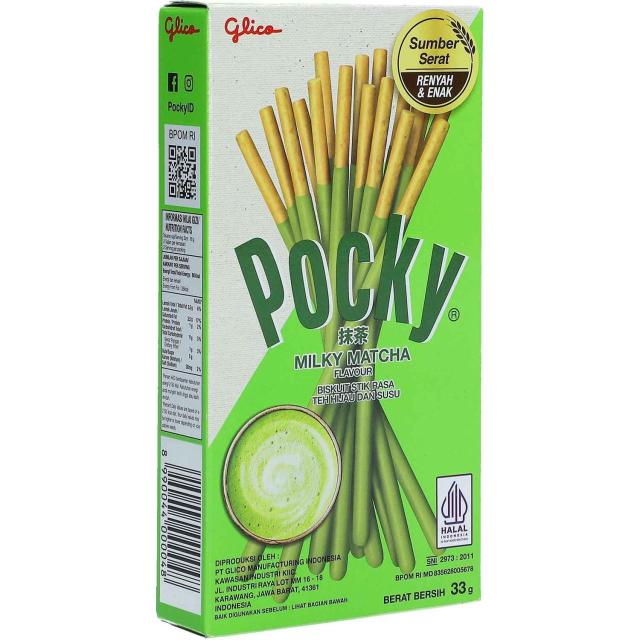 Glico Pocky Milky Matcha Flavour 33g