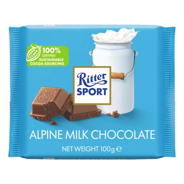 Ritter Sport Alpine Milk Chocolate 30% 100g - ITR