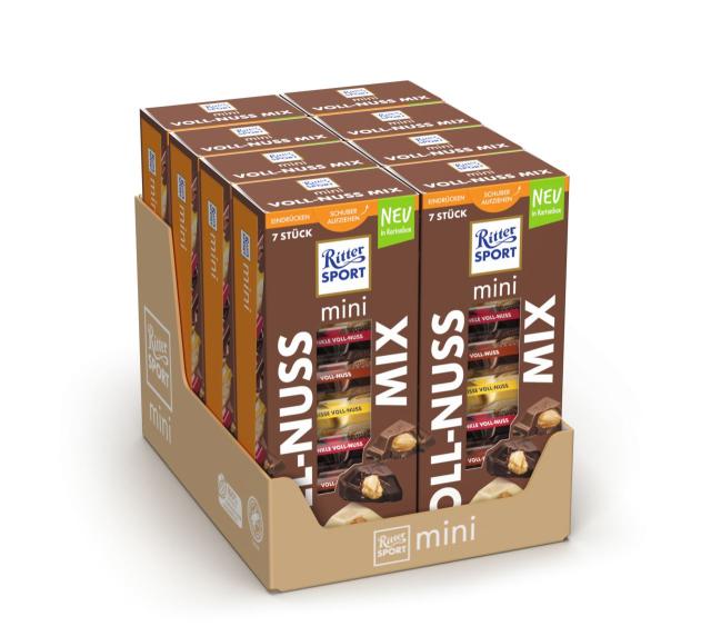 Ritter Sport mini Voll-Nuss Mix 7pcs. 116,69g