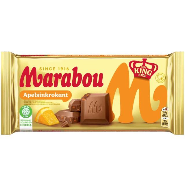 Marabou Apelsinkrokant 220g - ITR