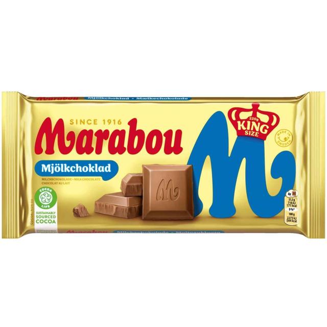 Marabou Mjölkchoklad 220g - ITR