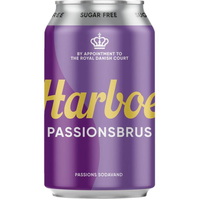 Harboe Passionsbrus 24x330ml Can - sugar free