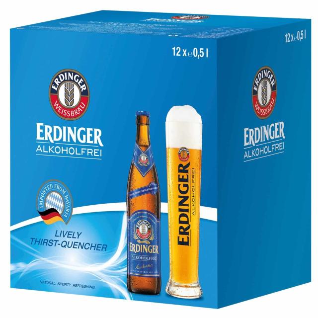 Erdinger 12x500ml Bottle - alcohol free