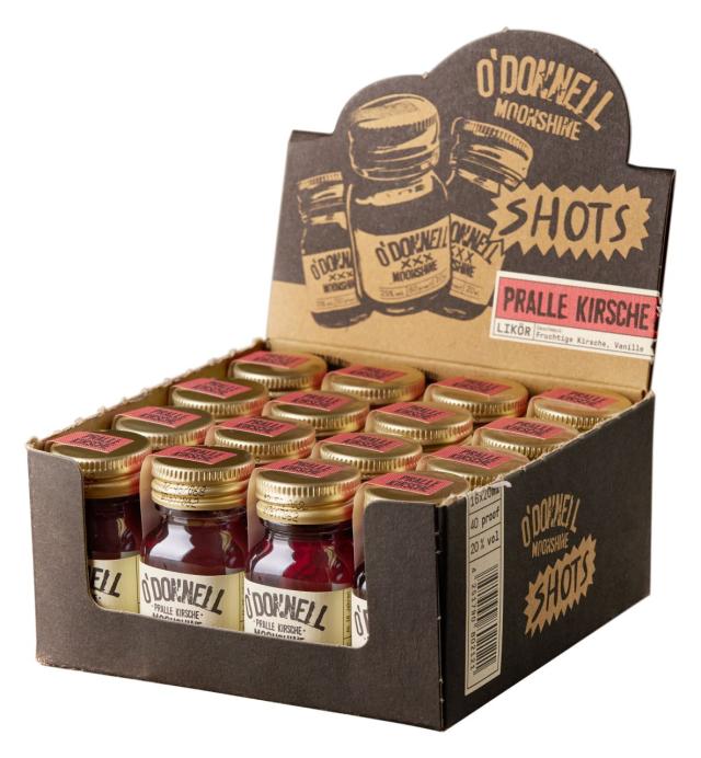 O'Donnell Moonshine Microbox Pralle Kirsche 20% 16x20ml