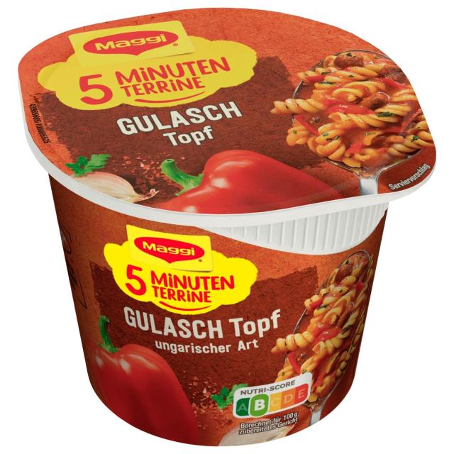 Maggi 5 Minuten Terrine Gulasch Topf ungarischer Art 57g