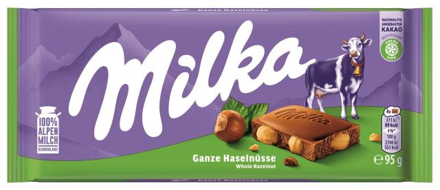 Milka Ganze Haselnüsse 95g