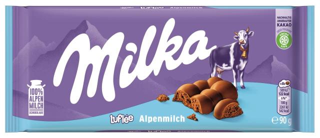 Milka Luflée Alpenmilch 90g