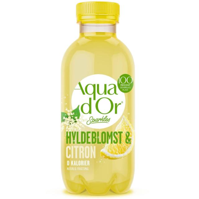 Aqua d'Or Sparkles Hyldeblomst & Citron 20x300ml Bottle PET - 0 kalorier