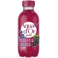 Aqua d'Or Sparkles Blåbær & Solbær 20x300ml Bottle PET - 0 kalorier