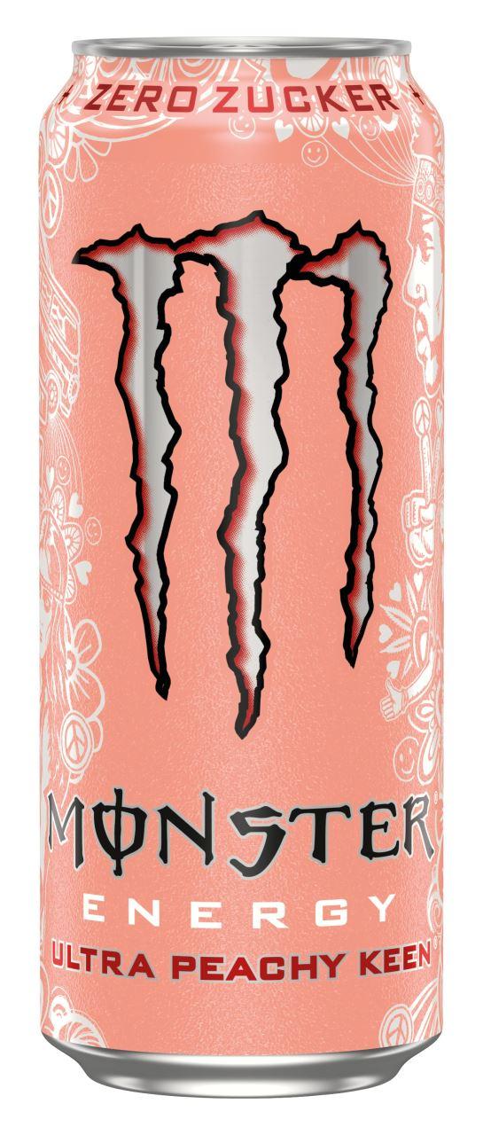 Monster Energy Ultra Peachy Keen Zero Sugar 12x500ml Can CCEP