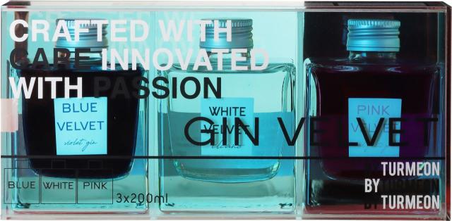 Gin Velvet Gift Box 40% - 3x200ml