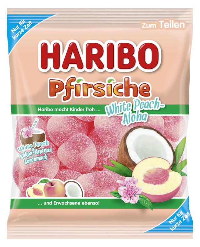 Haribo Pfirsiche White Peach-Aloha 175g