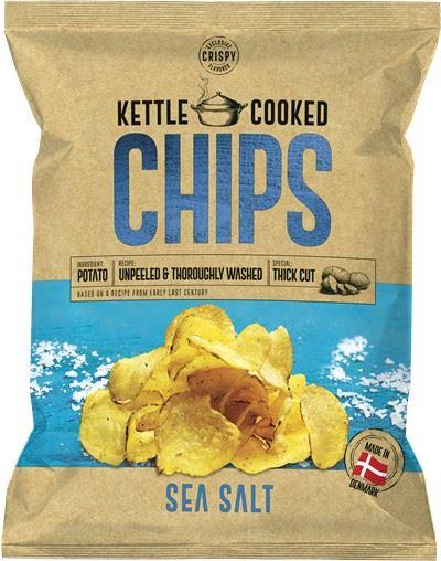 Kettle Cooked Chips Sea Salt 150g