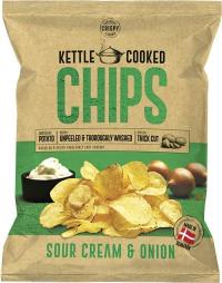 Kettle Cooked Chips Sour Cream & Onion 150g