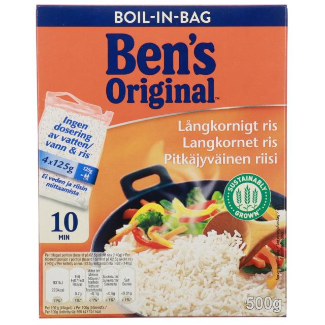 Ben's Original Boil-in-Bag Long Grain Rice 500g