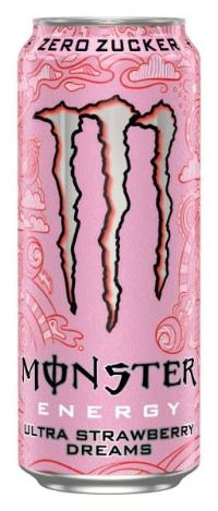 Monster Energy Ultra Strawberry Dreams Zero Sugar 12x500ml Can CCEP