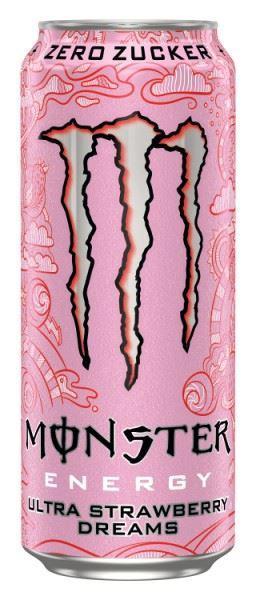Monster Energy Ultra Strawberry Dreams Zero Sugar 12x500ml Can CCEP