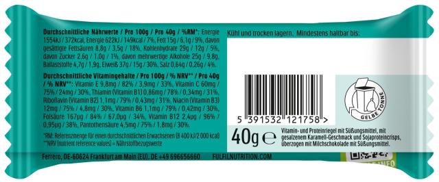 FulFil Vitamin & Protein Riegel Chocolate Salted Caramel 40g