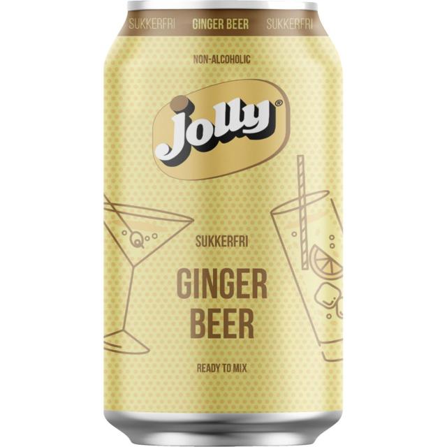Jolly Ginger Beer 12x330ml Can - sugar free