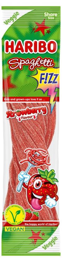 Haribo Spaghetti Fizz Strawberry Flavour 200g - vegan