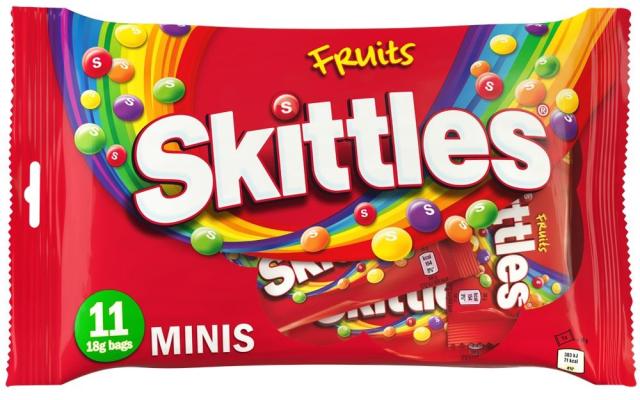 Skittles Fruits Minis 11 pcs. 198g
