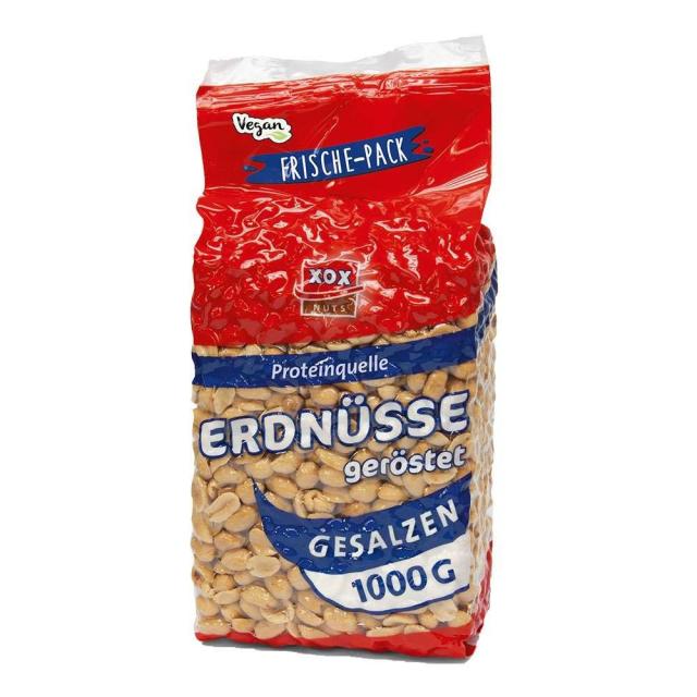 XOX Erdnüsse geröstet und gesalzen 1kg