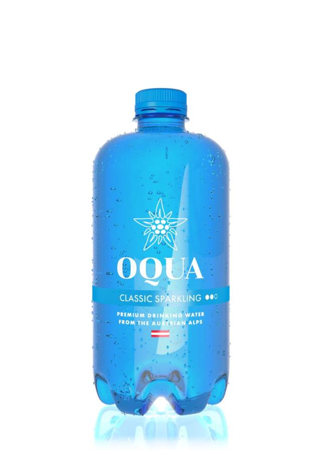 OQUA Classic Sparkling 24x600ml Bottle PET
