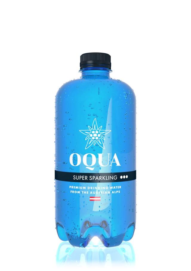 OQUA Super Sparkling 24x600ml Bottle PET