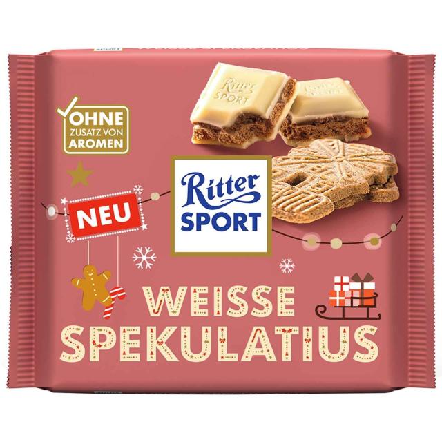Ritter Sport Weisse Spekulatius 100g - Winter Edition