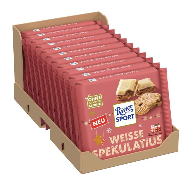 Ritter Sport Weisse Spekulatius 100g - Winter Edition
