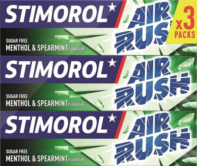 Stimorol Air Rush Menthol & Spearmint sugar free 3pcs. 42g
