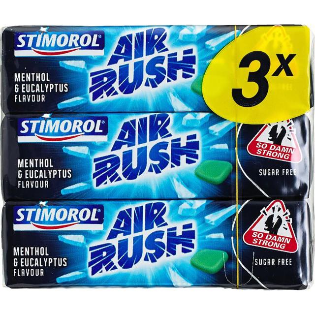 Stimorol Air Rush Menthol & Eucalyptus sugar free 3pcs. 42g