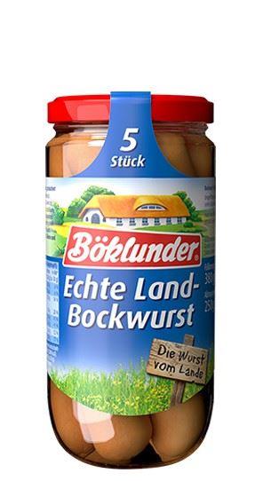 Böklunder Echte Land-Bockwurst 5 pcs. 380g