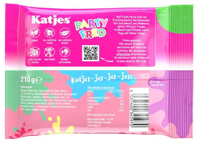 Katjes Party Fred 210g - vegan