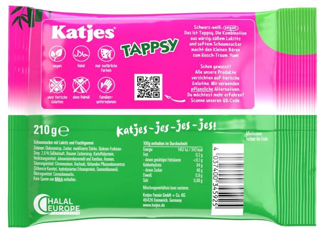 Katjes Tappsy 210g - vegan