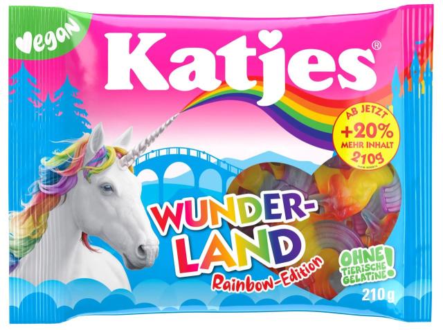 Katjes Wunderland Rainbow-Edition 210g - vegan