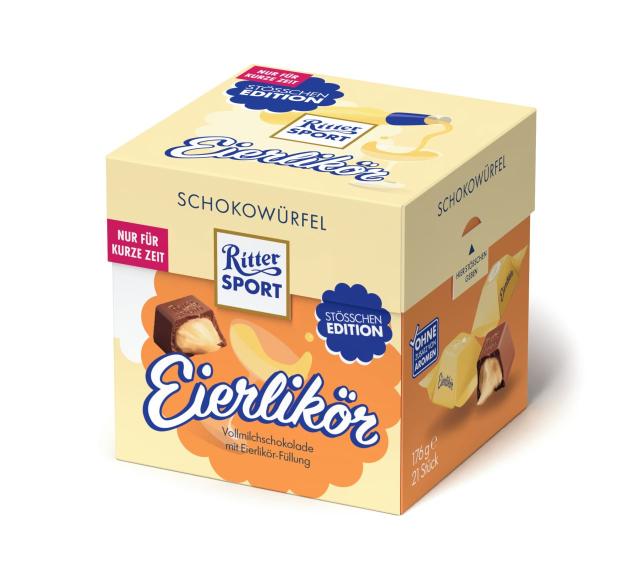 Ritter Sport Schokowürfel Eierlikör 21 pcs. 176g - Limited Edition