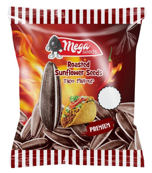 Mega Seeds Roasted Sunflower Seeds Taco Flavour 100g