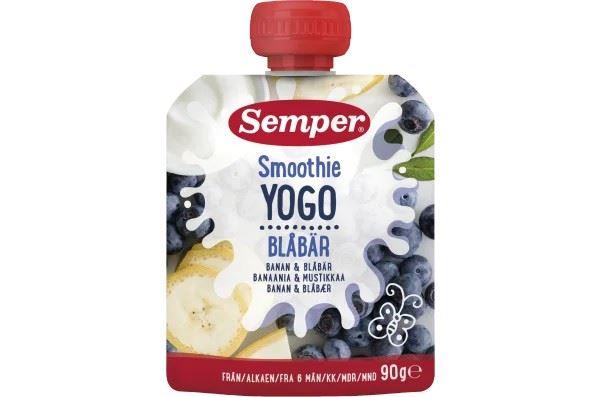 Semper Smoothie Yogo Banana & Blueberry 6M 90g