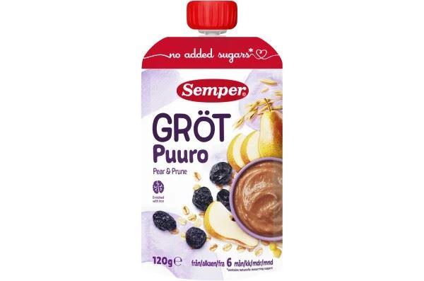 Semper Porridge with Pear & Prune 6M 120g