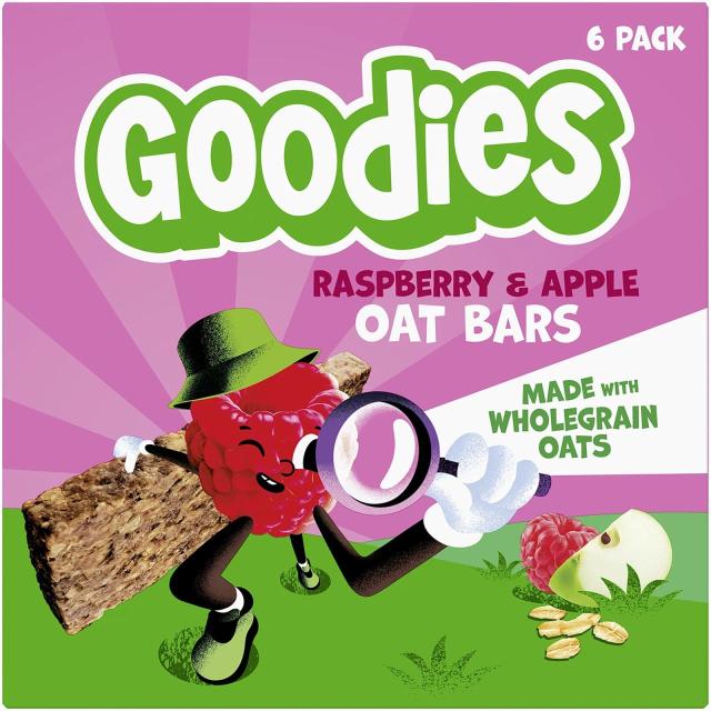 Goodies Oat Bars Raspberry & Apple 3Y 6x23g