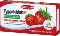 Semper Chewing Tablets Strawberry Flavor with Probiotic Bacteria 3Y 30pcs. 13,5g