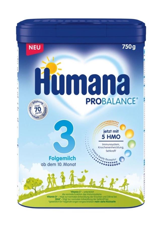 Humana 3 Folgemilch 10M 750g